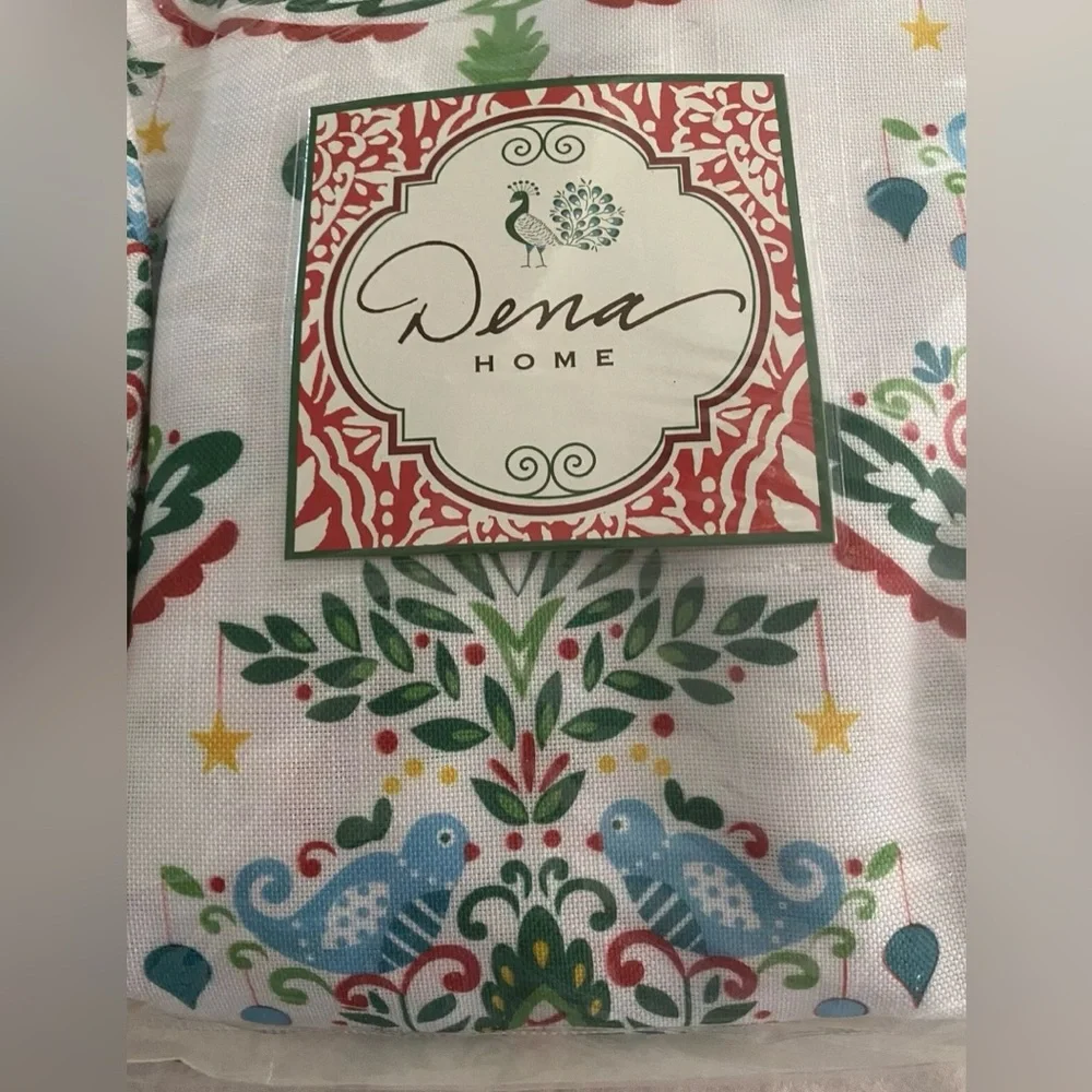 Dena Home PEPPERMINT TWIST Shower Curtain - New Open Bag 72